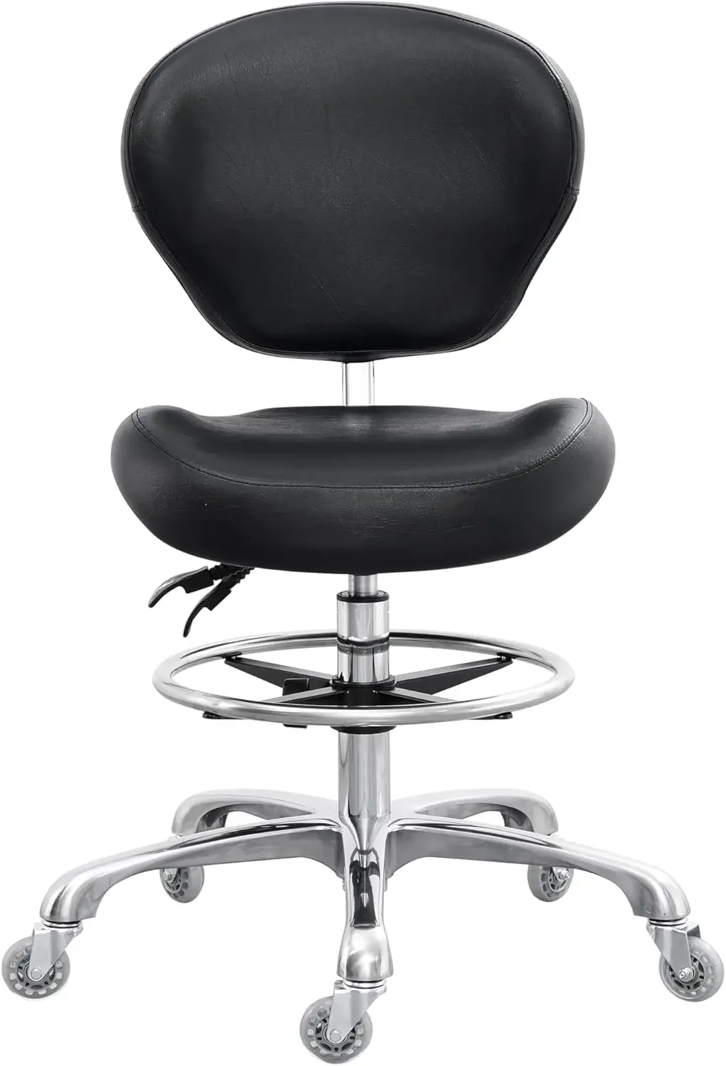 Medical Lab Chair - Drafting Chair Adjustable Tall Shop Stool