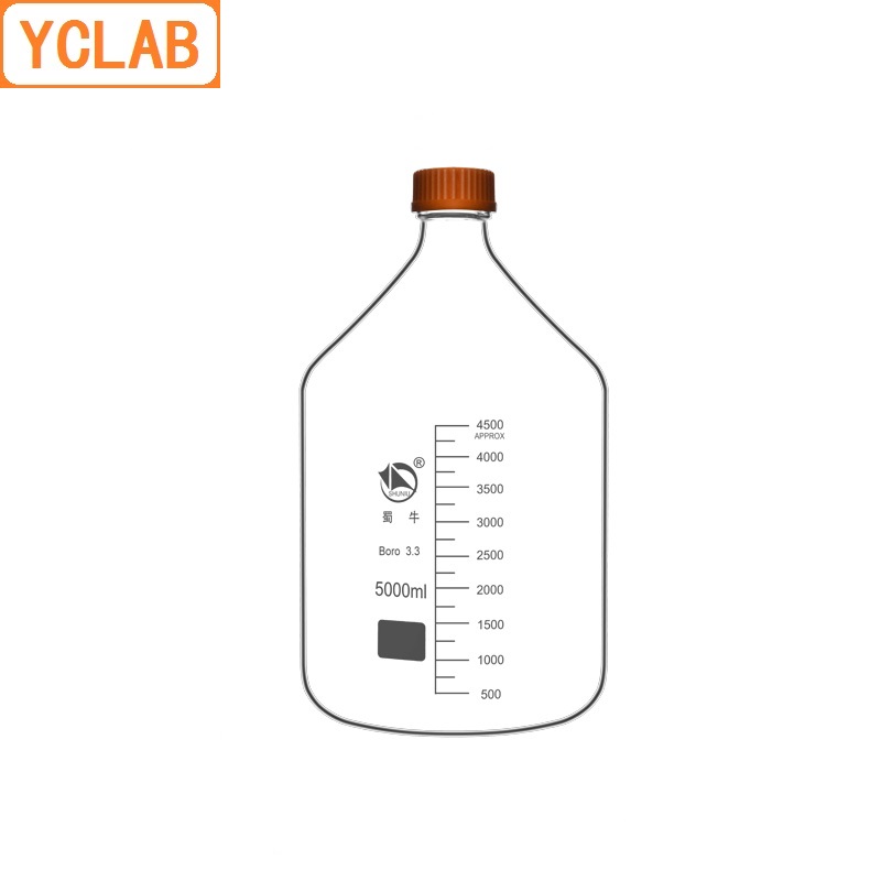 YCLAB 5000mL Reagent Bottle 5L - Medical Lab Equipment 评论和价格