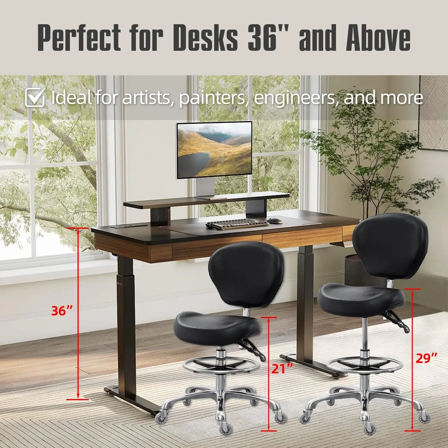 Drafting Chair Adjustable Tall - Medical Lab Chair 评论和价格