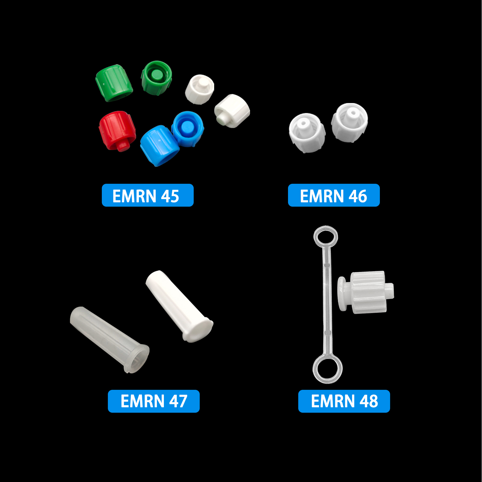 500pcs Male Luer Caps Hole for - Medical Laboratories 评论和价格